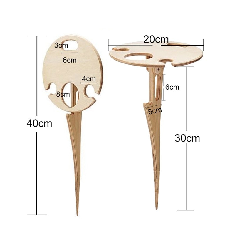 Foldable and Portable Outdoor Wine Table Foldable and Portable Outdoor Wine Table
