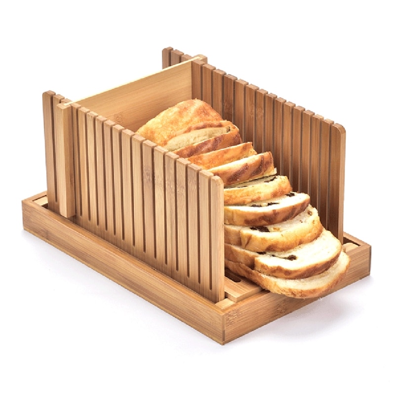 Foldable Bamboo Bread Loaf Slicer Foldable Bamboo Bread Loaf Slicer