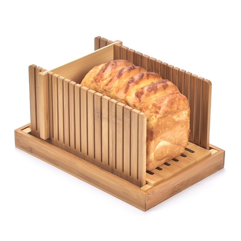 Foldable Bamboo Bread Loaf Slicer Foldable Bamboo Bread Loaf Slicer