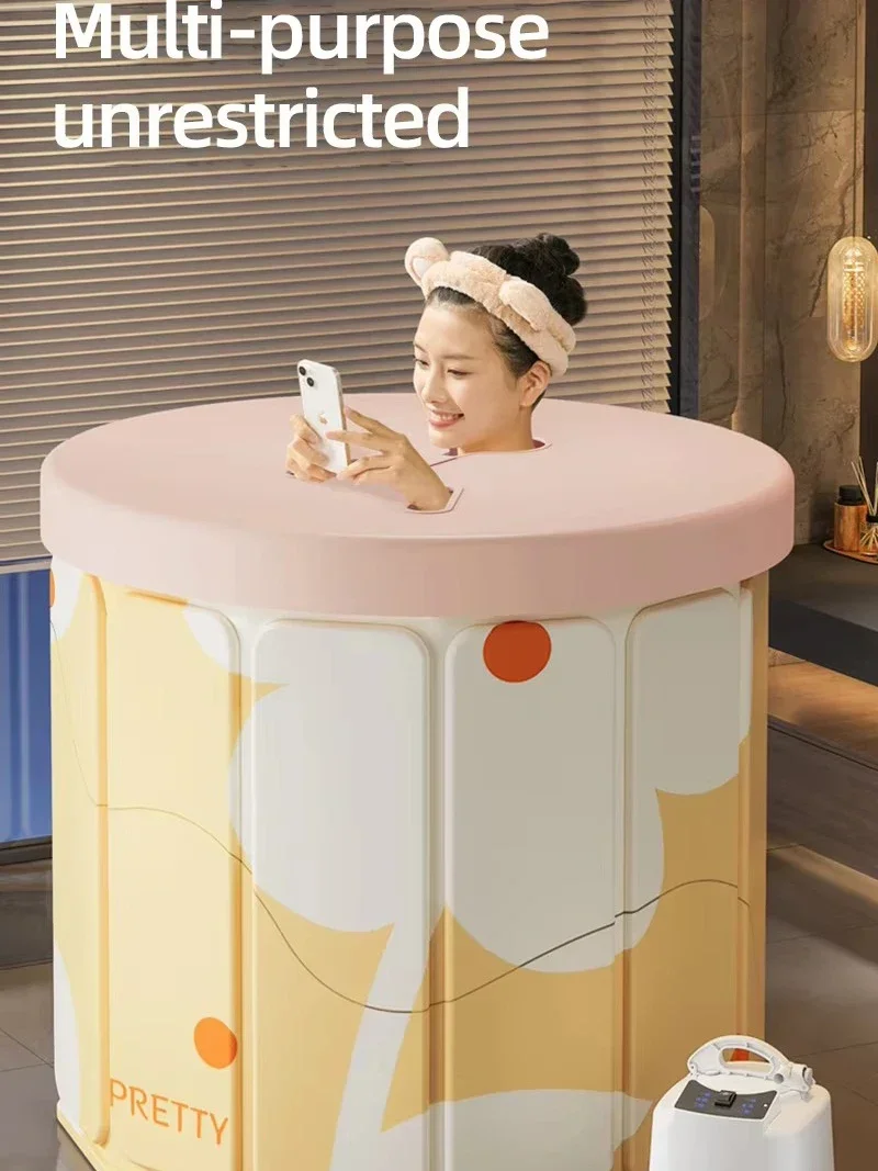 Foldable Bath Tub Thickened Environment-Friendly PVC Bath Tub Portable Bathtub for Children and Adults