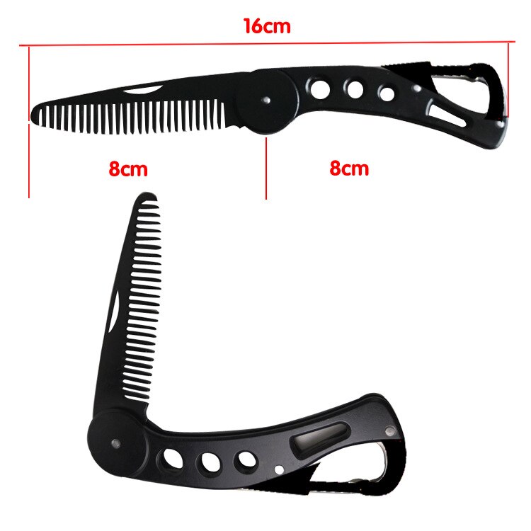 Foldable Beard Comb with Beer Opener