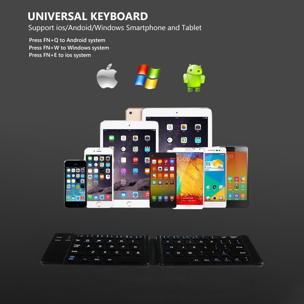 Foldable Bluetooth Keyboard Ultrathin Device Foldable Bluetooth Keyboard Ultrathin Device