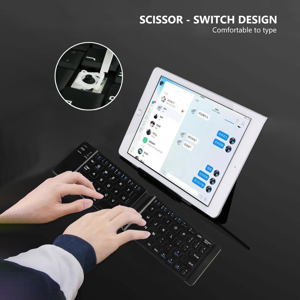 Foldable Bluetooth Keyboard Ultrathin Device Foldable Bluetooth Keyboard Ultrathin Device