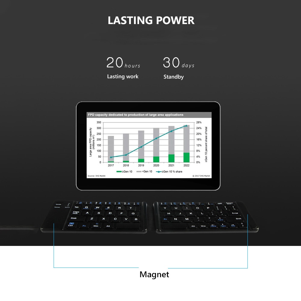 Foldable Bluetooth Keyboard Ultrathin Device Foldable Bluetooth Keyboard Ultrathin Device