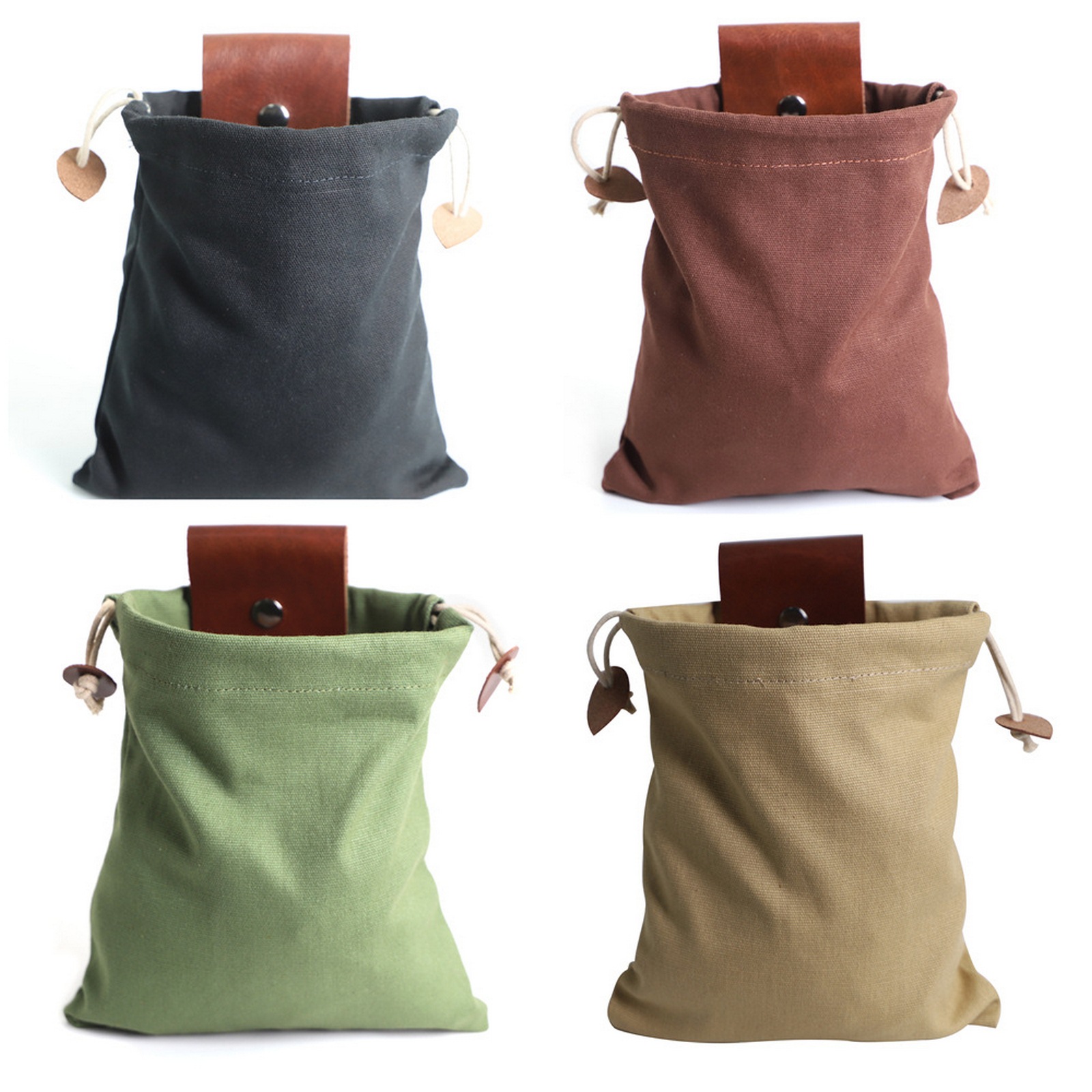 Foldable Canvas Foraging Pouch