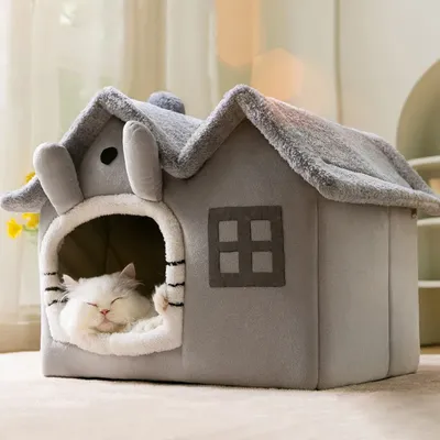 Foldable Cat House Winter Warm Chihuahua Cave Bed Cat Basket for Small Dogs Warm Soft Cat Bed Mat Kennel Puppy House Foldable Cat House Winter Warm Chihuahua Cave Bed Cat Basket for Small Dogs Warm Soft Cat Bed Mat Kennel Puppy House