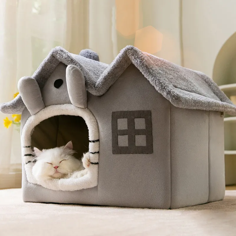 Foldable Cat House Winter Warm Chihuahua Cave Bed Cat Basket for Small Dogs Warm Soft Cat Bed Mat Kennel Puppy House Foldable Cat House Winter Warm Chihuahua Cave Bed Cat Basket for Small Dogs Warm Soft Cat Bed Mat Kennel Puppy House