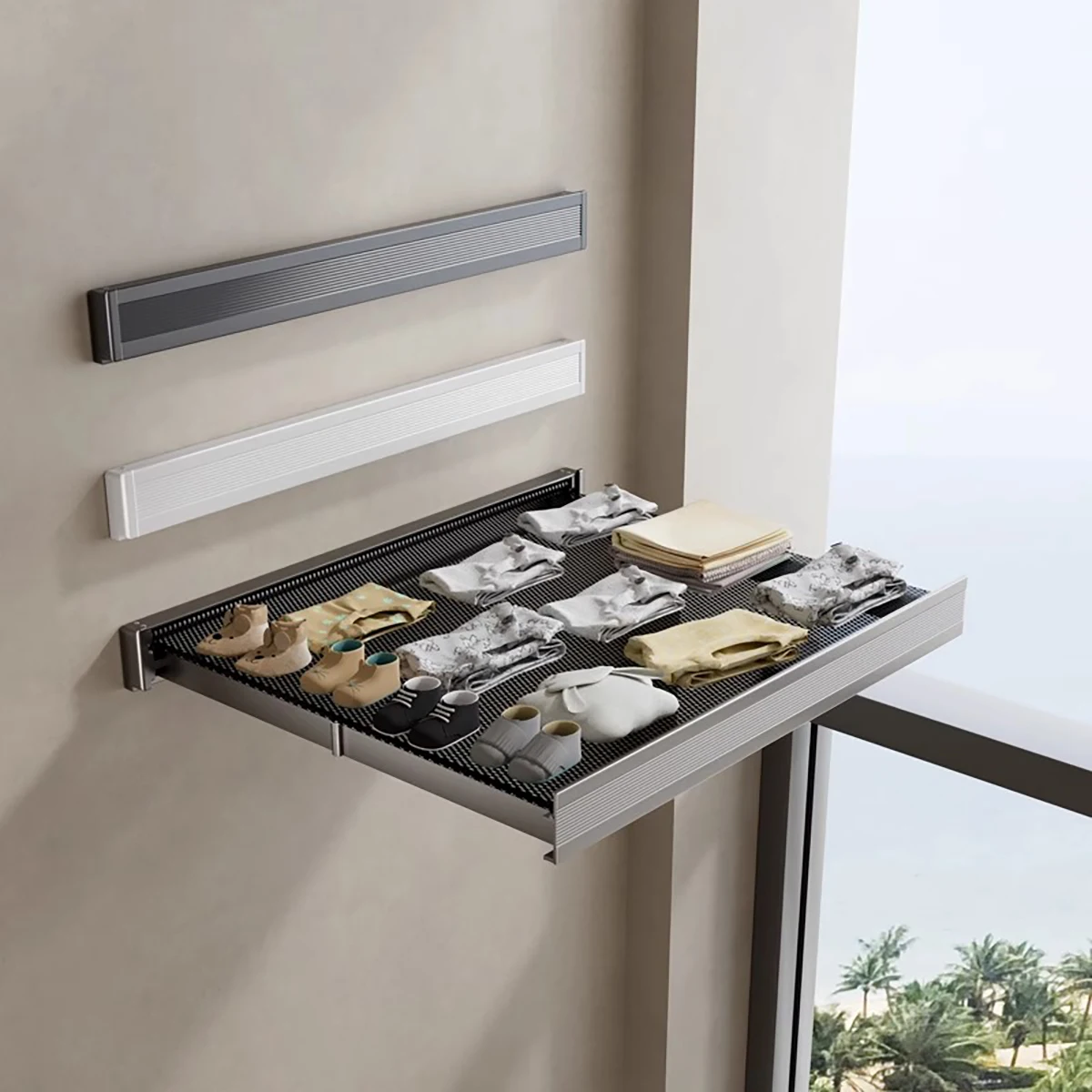 Foldable Clothes and Hat Rack with Hooks – Space-saving Solution for Bathroom and Balcony Foldable Clothes and Hat Rack with Hooks – Space-saving Solution for Bathroom and Balcony