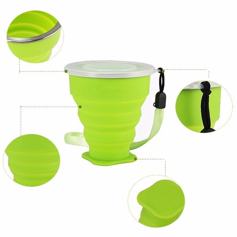 Foldable Cup Collapsible Silicone Cup Foldable Cup Collapsible Silicone Cup