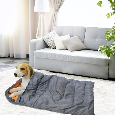 Foldable Dog Sleeping Bag with Storage Pouch