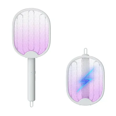 Foldable Electric Mosquito Killer Fly Swatter Trap USB Rechargeable Mosquito Racket Insect Killer with UV Light Bug