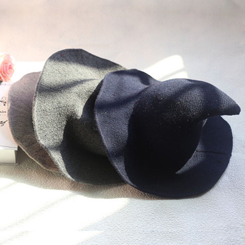 Foldable Fashion Wool Witch Hat