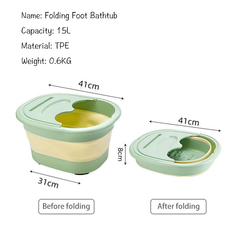 Foldable Foot Soak Tub with Cover Foldable Foot Soak Tub with Cover