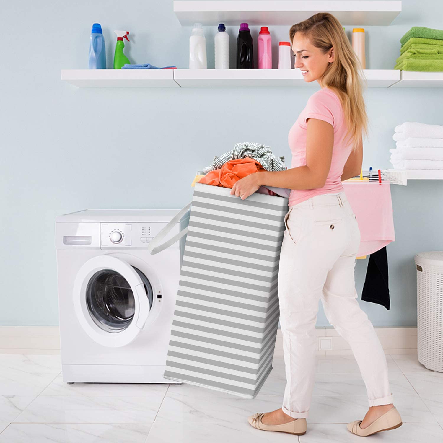 Foldable Hamper 75L Laundry Basket Foldable Hamper 75L Laundry Basket