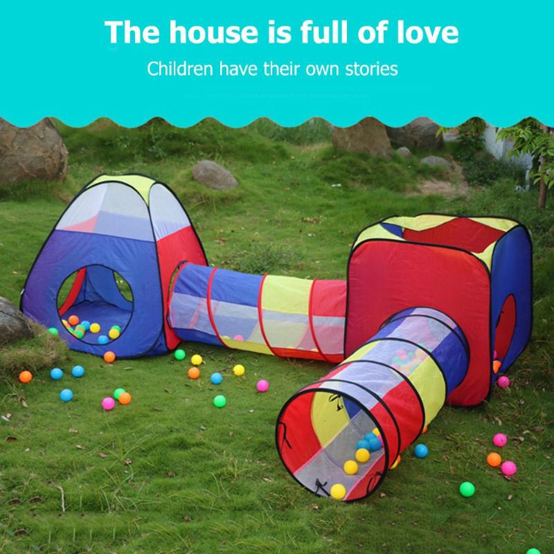 Foldable Kid's Play Tunnel Tent