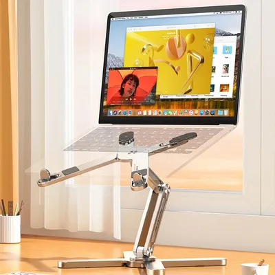 Foldable Laptop Stand 360°Rotation Notebook Table Aluminum Alloy Holder Portable Book Tablet Bracket with Heat Foldable Laptop Stand 360°Rotation Notebook Table Aluminum Alloy Holder Portable Book Tablet Bracket with Heat