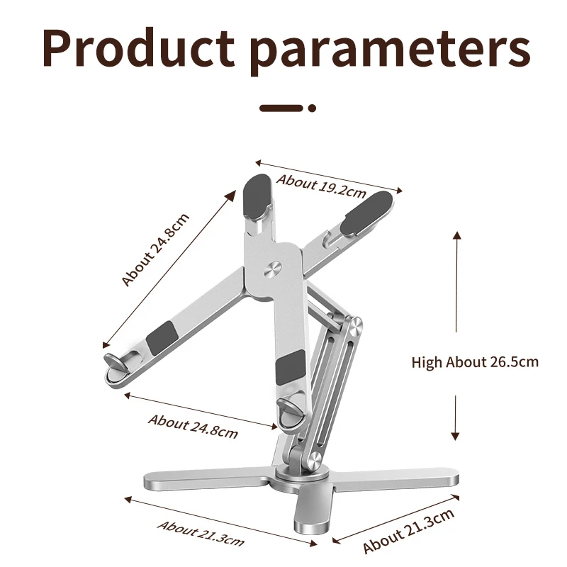 Foldable Laptop Stand 360°Rotation Notebook Table Aluminum Alloy Holder Portable Book Tablet Bracket with Heat Foldable Laptop Stand 360°Rotation Notebook Table Aluminum Alloy Holder Portable Book Tablet Bracket with Heat