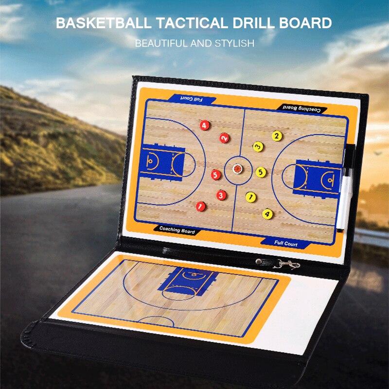 Foldable Magnetic Two Sided Basketball Coaching Board