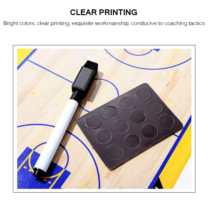 Foldable Magnetic Two Sided Basketball Coaching Board