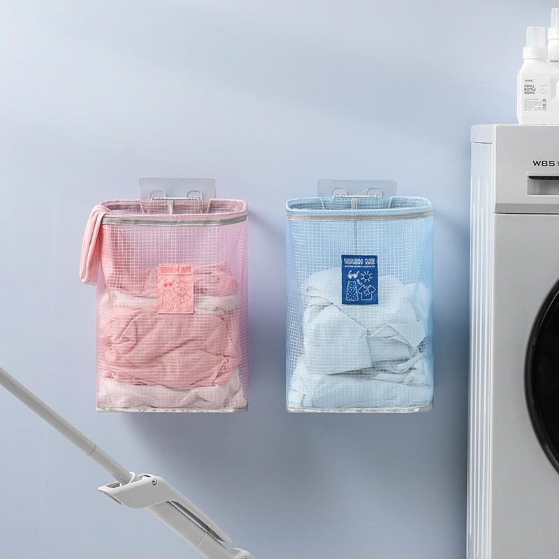 Foldable Mesh Wall Mounted Hamper