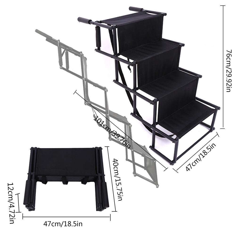 Foldable Metal Dog Car Stairs