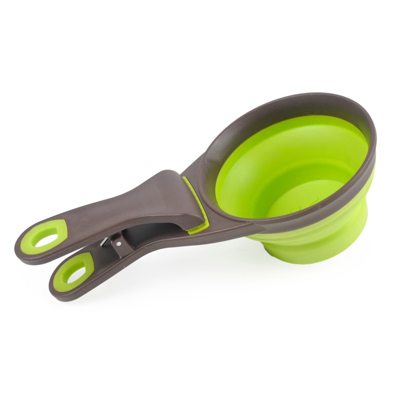 Foldable Pet Food Scooper with Clip Foldable Pet Food Scooper with Clip