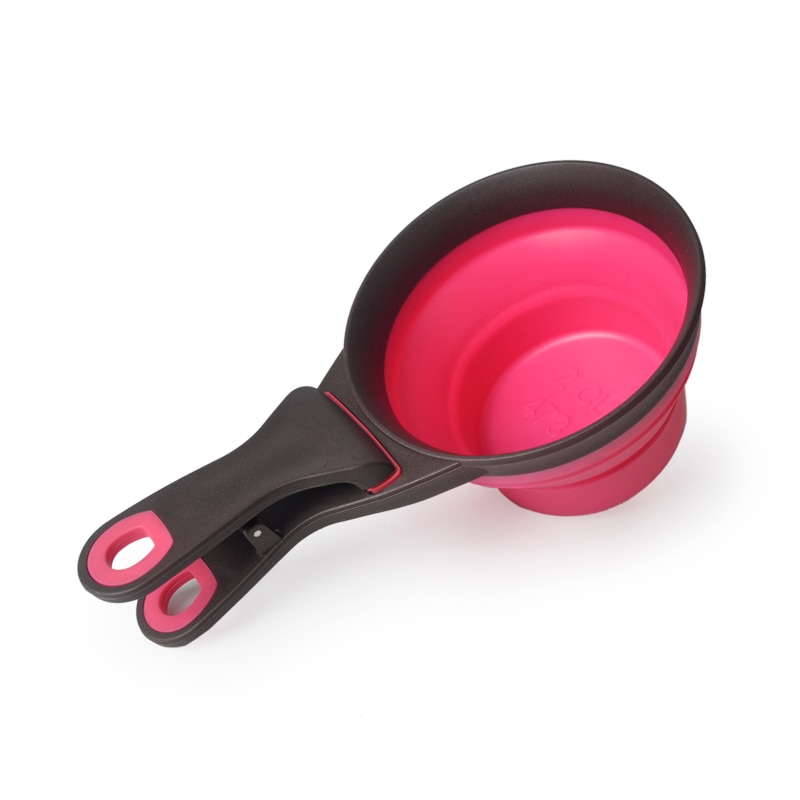Foldable Pet Food Scooper with Clip Foldable Pet Food Scooper with Clip