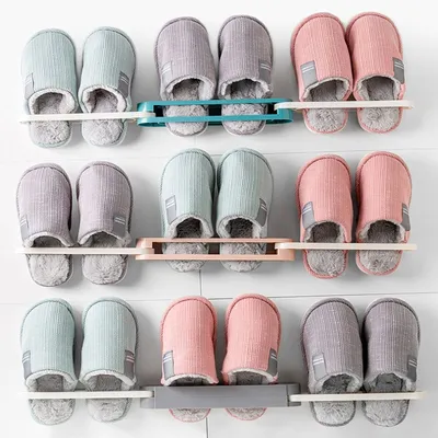 Foldable Plastic Slipper Rack