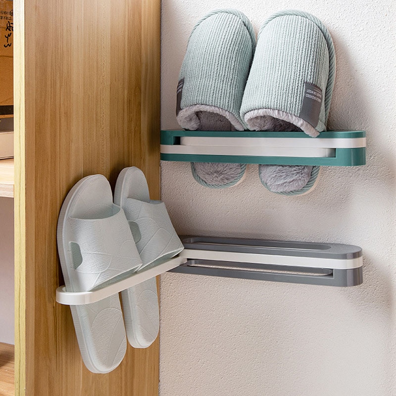 Foldable Plastic Slipper Rack