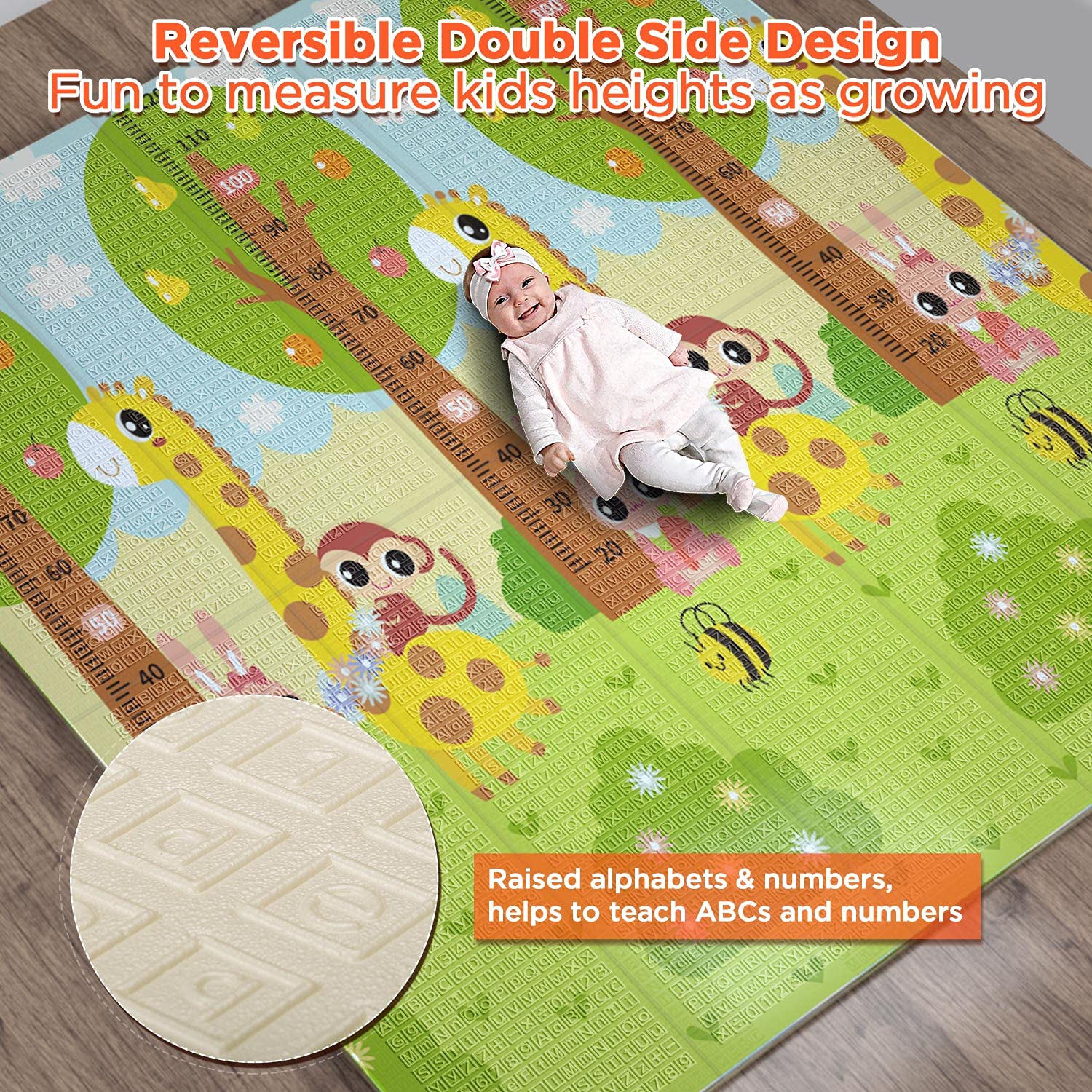 Foldable Play Mat Soft Crawling Pad Foldable Play Mat Soft Crawling Pad