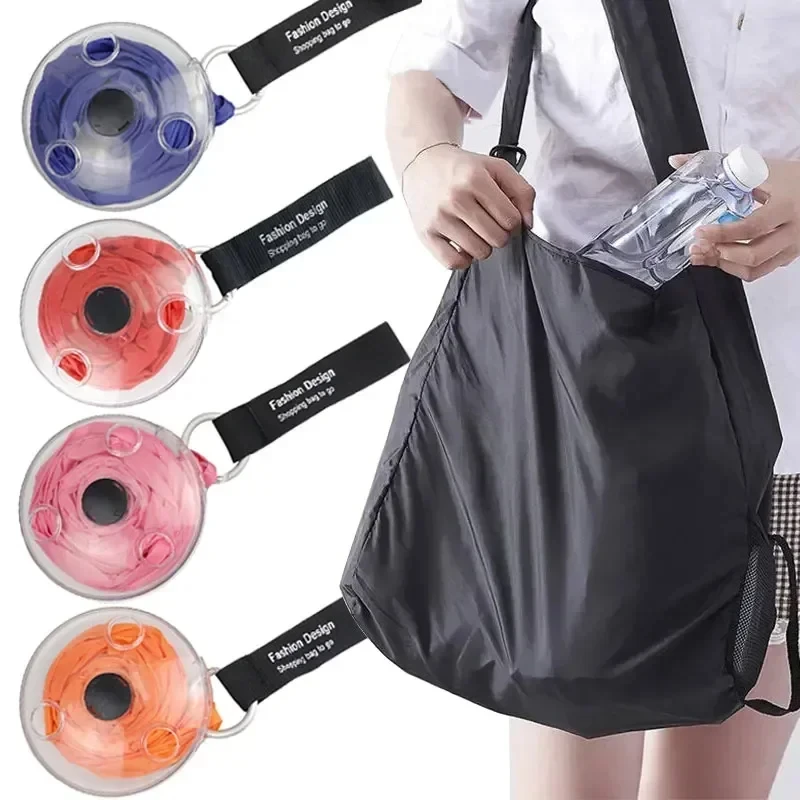 Foldable Retractable Supermarket Shopping Storage Bag Environmentally Friendly and Reusable Pouch Ultra-compact Portable Foldable Retractable Supermarket Shopping Storage Bag Environmentally Friendly and Reusable Pouch Ultra-compact Portable