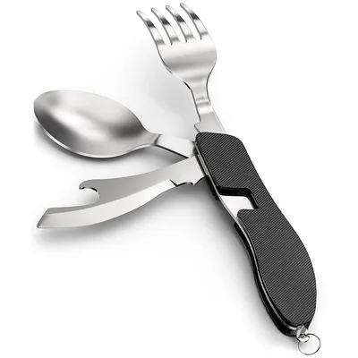 Foldable Tableware Knife Spoon Fork Camping Knife Fork Spoon Combination Tableware Outdoor Portable Multifunctional Foldable Tableware Knife Spoon Fork Camping Knife Fork Spoon Combination Tableware Outdoor Portable Multifunctional
