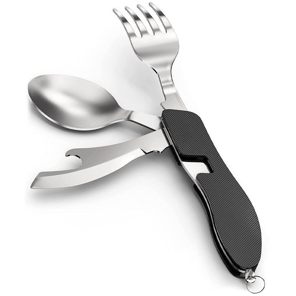 Foldable Tableware Knife Spoon Fork Camping Knife Fork Spoon Combination Tableware Outdoor Portable Multifunctional Foldable Tableware Knife Spoon Fork Camping Knife Fork Spoon Combination Tableware Outdoor Portable Multifunctional