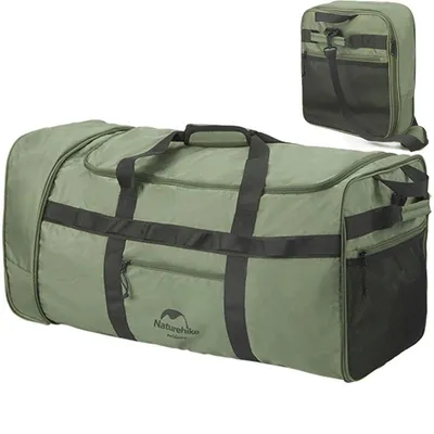 Foldable Towing Wheel Bag Camping Storage Bag Portable Outdoor Travel Large Capacity Luggage