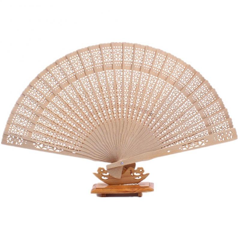 Foldable Wooden Hand Held Fan