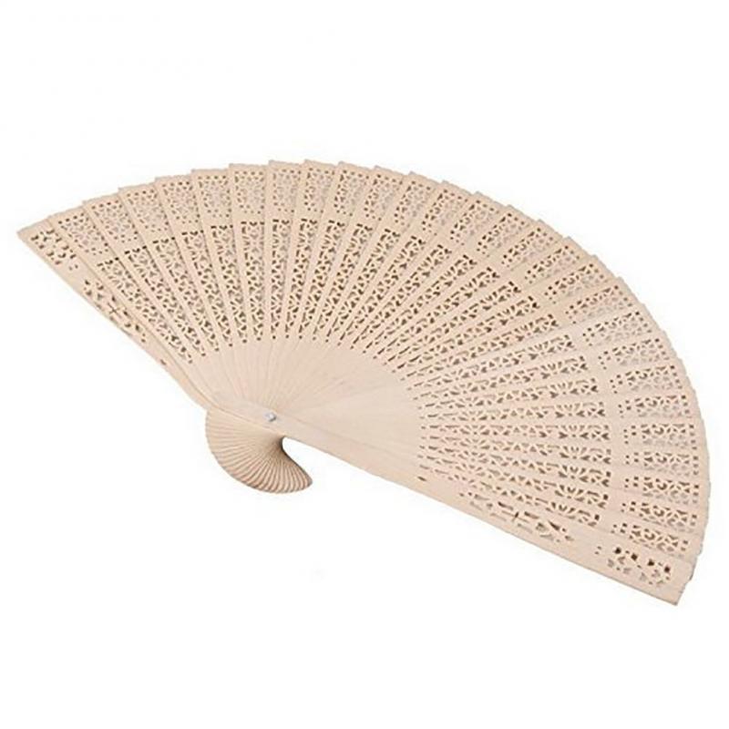 Foldable Wooden Hand Held Fan