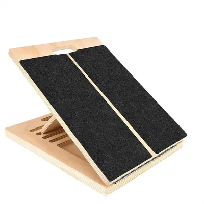 Foldable Wooden Incline Board Adjustable Calf Ankle Stretcher Plyometric Home Stretching Balance Training Fitness Foldable Wooden Incline Board Adjustable Calf Ankle Stretcher Plyometric Home Stretching Balance Training Fitness