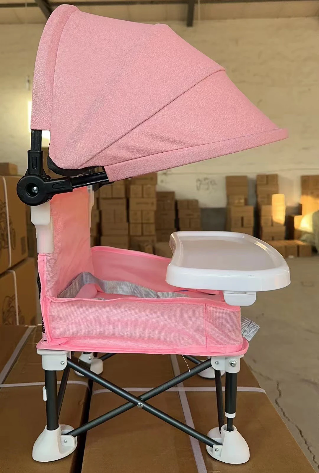 Folding Baby Eating Chair with Awning Outdoor Travel Portable Sunshade Baby Seats Detachable Feeding Tray Folding Baby Eating Chair with Awning Outdoor Travel Portable Sunshade Baby Seats Detachable Feeding Tray