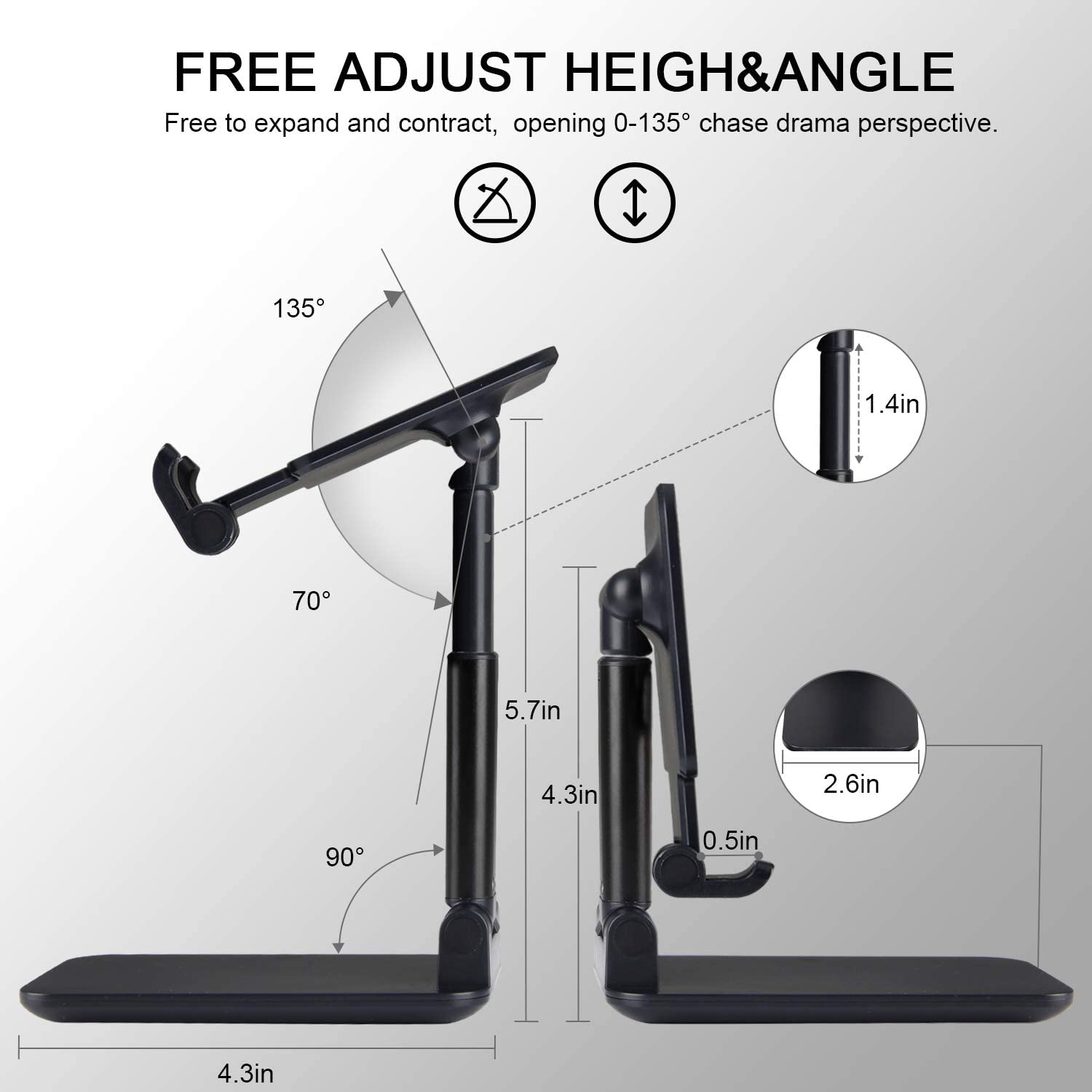 Folding Desktop Phone Stand
