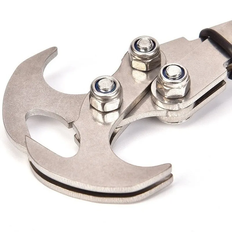 Folding Gravity Grab Hook Outdoor Rock Climbing Rescue Claw Survival Mountaineering Hook Tool Multifunctional Stainless