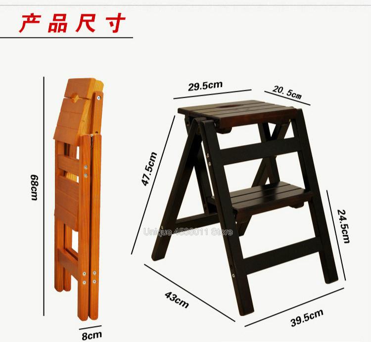 Folding Ladder Wooden Material Folding Ladder Wooden Material