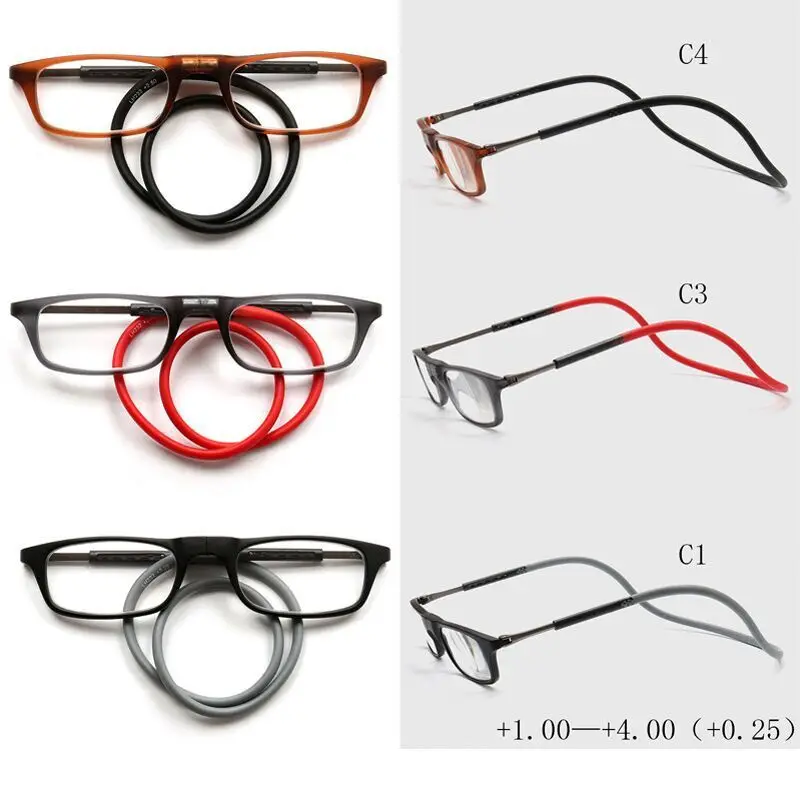 Folding Neck Hanging Presbyopia Glasses Hd Resin Fashion Magic Magnet Presbyopia Glasses Presbyopic Eyeglasses Folding Neck Hanging Presbyopia Glasses Hd Resin Fashion Magic Magnet Presbyopia Glasses Presbyopic Eyeglasses