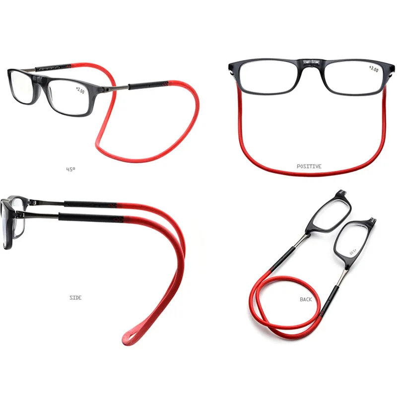 Folding Neck Hanging Presbyopia Glasses Hd Resin Fashion Magic Magnet Presbyopia Glasses Presbyopic Eyeglasses Folding Neck Hanging Presbyopia Glasses Hd Resin Fashion Magic Magnet Presbyopia Glasses Presbyopic Eyeglasses