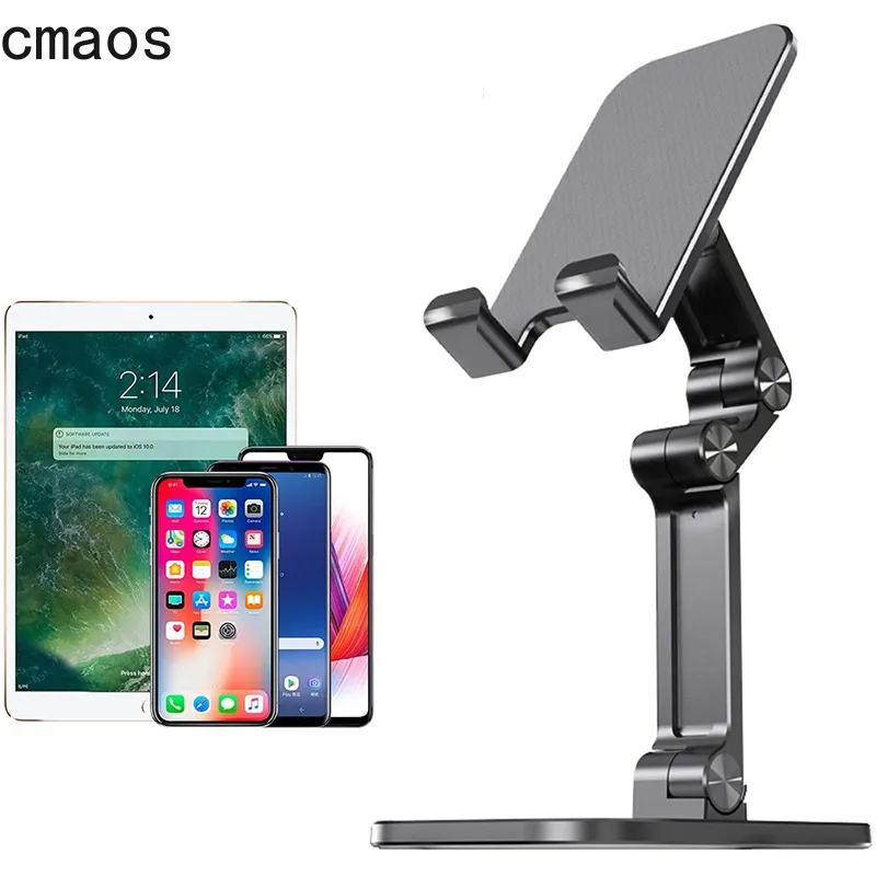Folding Phone Stand Three Sections Holder Flexible Adjustable for iPad Smartphone Tablets Stand Folding Phone Stand Three Sections Holder Flexible Adjustable for iPad Smartphone Tablets Stand