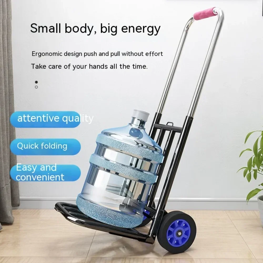 Folding Retractable Trolley Folding Hand Truck Handling Household Magic Trailer Shopping Cart Trolley Portable Luggage