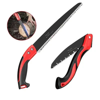 Folding Saw SK5 Steel One-button Folding Design Sharp Cutting Wood Camping DIY Garden Saw Tree Chopper Knife Folding Saw SK5 Steel One-button Folding Design Sharp Cutting Wood Camping DIY Garden Saw Tree Chopper Knife