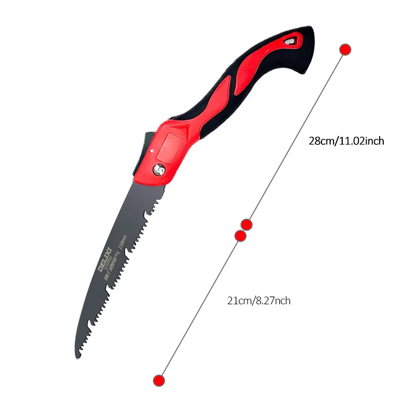 Folding Saw SK5 Steel One-button Folding Design Sharp Cutting Wood Camping DIY Garden Saw Tree Chopper Knife Folding Saw SK5 Steel One-button Folding Design Sharp Cutting Wood Camping DIY Garden Saw Tree Chopper Knife