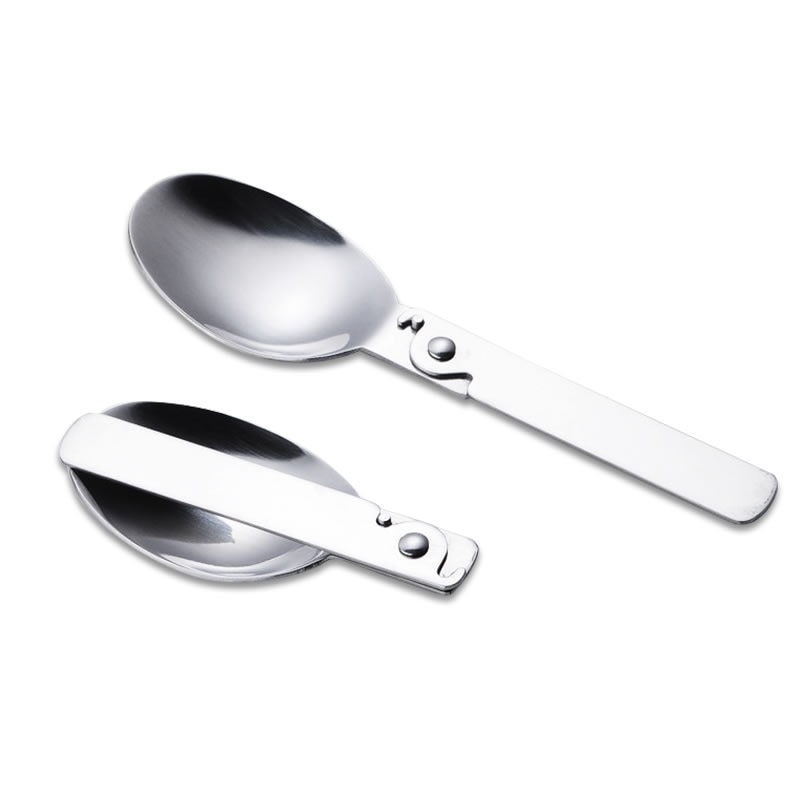 Folding Spoon Portable Stainless Steel Spoon Folding Spoon Portable Stainless Steel Spoon