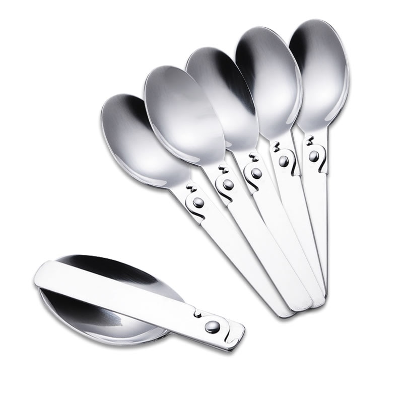 Folding Spoon Portable Stainless Steel Spoon