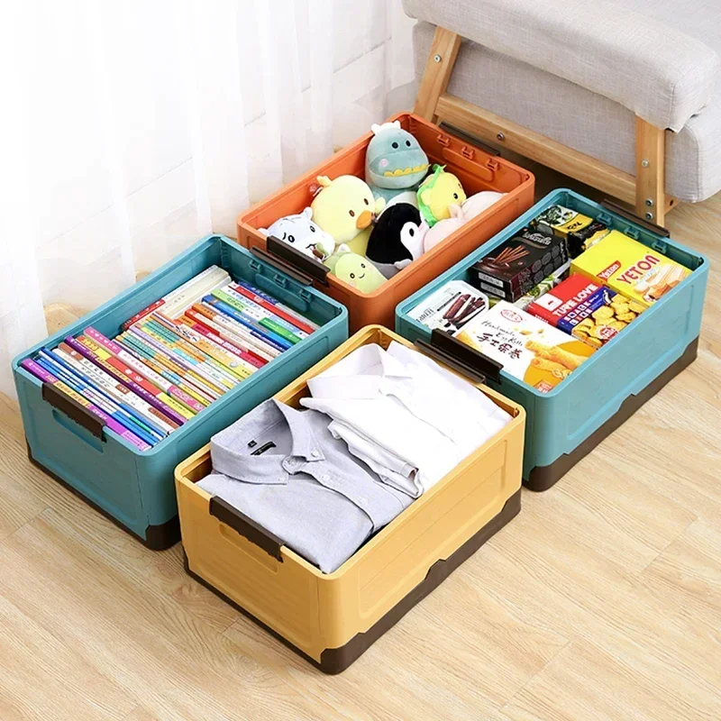 Folding Storage Box Multifunction Foldable Organizer Container Plastic Sundries Storages Supplies Organizer Box with Lid Folding Storage Box Multifunction Foldable Organizer Container Plastic Sundries Storages Supplies Organizer Box with Lid